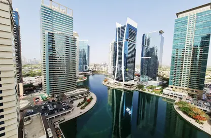 Apartment - 1 Bedroom - 2 Bathrooms for rent in Green Lakes Towers - JLT Cluster S - Jumeirah Lake Towers - Dubai