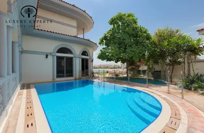 Villa - 5 Bedrooms - 5 Bathrooms for rent in Signature Villas Frond D - Signature Villas - Palm Jumeirah - Dubai