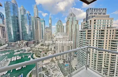 Apartment - 2 Bedrooms - 3 Bathrooms for rent in Al Habtoor Tower - Dubai Marina - Dubai