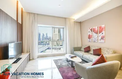 النزل و الشقق الفندقية - غرفة نوم - 2 حمامات للايجار في شقق موفنبيك الفندقية داون تاون - دبي وسط المدينة - دبي