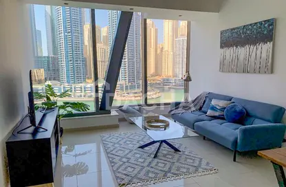 Apartment - 1 Bedroom - 1 Bathroom for rent in Silverene Tower B - Silverene - Dubai Marina - Dubai