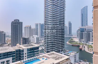 Apartment - 1 Bedroom - 2 Bathrooms for rent in Zumurud Tower - Dubai Marina - Dubai