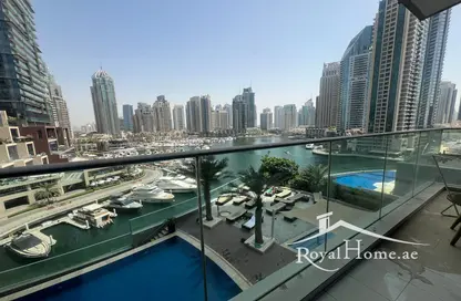 Apartment - 2 Bedrooms - 3 Bathrooms for rent in Damac Heights - Dubai Marina - Dubai