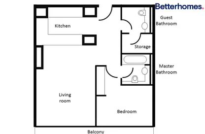 Apartment - 1 Bedroom - 2 Bathrooms for rent in Goldcrest Views 1 - JLT Cluster V - Jumeirah Lake Towers - Dubai