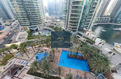 Apartment - 1 Bedroom - 2 Bathrooms for rent in Al Habtoor Tower - Dubai Marina - Dubai