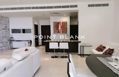 Apartment - 1 Bedroom - 2 Bathrooms for rent in Ruby - Tiara Residences - Palm Jumeirah - Dubai