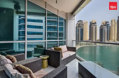 Apartment - 1 Bedroom - 2 Bathrooms for rent in The Waves Tower B - The Waves - Dubai Marina - Dubai