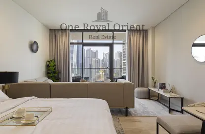 Apartment - Studio - 1 Bathroom for rent in Peninsula Five - Peninsula - Business Bay - Dubai