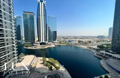 Apartment - 1 Bedroom - 2 Bathrooms for rent in Green Lakes Towers - JLT Cluster S - Jumeirah Lake Towers - Dubai