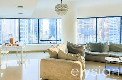 Apartment - 3 Bedrooms - 3 Bathrooms for rent in Time Place Tower - Dubai Marina - Dubai