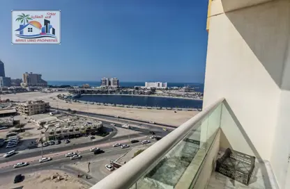 Apartment - 1 Bedroom - 2 Bathrooms for rent in Ajman Corniche Residences - Ajman Corniche Road - Ajman