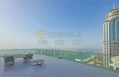 Penthouse - 4 Bedrooms - 4 Bathrooms for rent in Damac Heights - Dubai Marina - Dubai