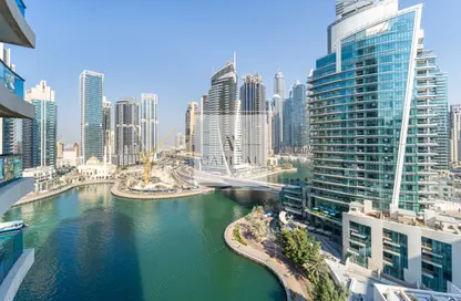 Apartment - 1 Bedroom - 2 Bathrooms for rent in Time Place Tower - Dubai Marina - Dubai