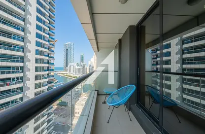 Apartment - Studio - 1 Bathroom for rent in Escan Tower - Dubai Marina - Dubai