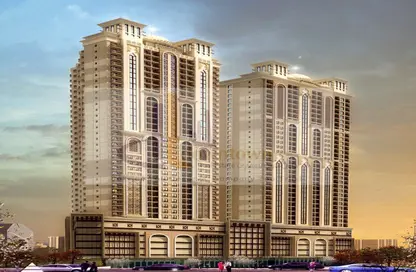 Apartment - 1 Bedroom - 2 Bathrooms for sale in Tower C1 - Ajman Pearl Towers - Ajman Downtown - Ajman