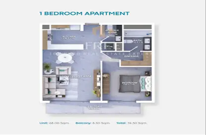 Apartment - 1 Bedroom - 2 Bathrooms for sale in Al Hamra Marina Residences - Al Hamra Village - Ras Al Khaimah