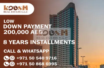 Apartment - 4 Bedrooms - 3 Bathrooms for sale in Conquer Tower - Sheikh Maktoum Bin Rashid Street - Ajman