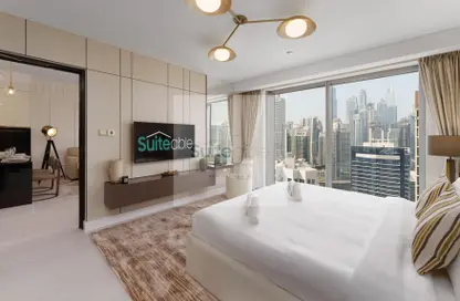 شقة - غرفة نوم - 1 حمام للايجار في فندق العنوان دبي مارينا - دبي مارينا - دبي