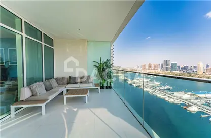 Apartment - 3 Bedrooms - 4 Bathrooms for rent in Sunrise Bay - EMAAR Beachfront - Dubai Harbour - Dubai