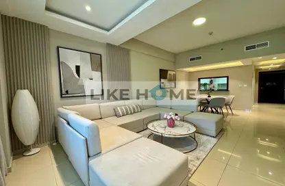 Living / Dining Room image for: Apartment - 1 Bedroom - 2 Bathrooms for rent in Laya Residences - Jumeirah Village Circle - Dubai, Image 1