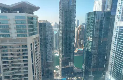 Apartment - 1 Bedroom - 2 Bathrooms for rent in MAG 218 - Dubai Marina - Dubai