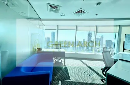 Office Space - Studio - 4 Bathrooms for rent in The Prime Tower - Business Bay - Dubai