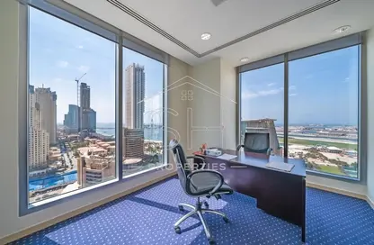 Office image for: Office Space - Studio - 1 Bathroom for rent in Al Habtoor Business Tower - Dubai Marina - Dubai, Image 1