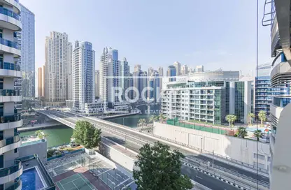 Apartment - 1 Bedroom - 2 Bathrooms for rent in Zumurud Tower - Dubai Marina - Dubai