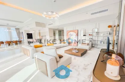 Living Room image for: Apartment - 4 Bedrooms - 5 Bathrooms for rent in The Grand - Dubai Creek Harbour (The Lagoons) - Dubai, Image 1