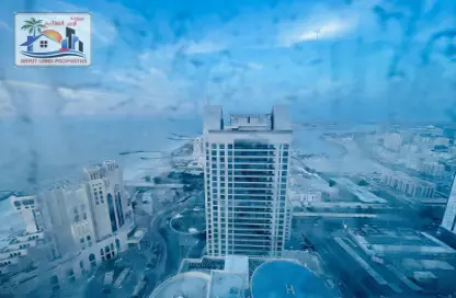 Apartment - 3 Bedrooms - 2 Bathrooms for rent in Corniche Tower - Ajman Corniche Road - Ajman