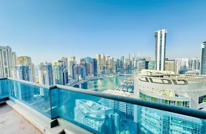 Penthouse - 4 Bedrooms - 5 Bathrooms for rent in Zumurud Tower - Dubai Marina - Dubai