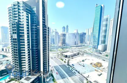 Office Space - Studio - 2 Bathrooms for rent in The Binary Tower - Business Bay - Dubai