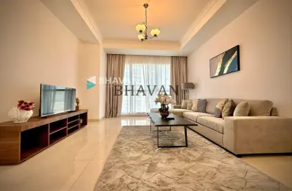 Living Room image for: Apartment - 1 Bedroom - 1 Bathroom for rent in The Court Tower - Business Bay - Dubai, Image 1