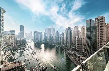 Apartment - 3 Bedrooms - 4 Bathrooms for sale in Silverene Tower A - Silverene - Dubai Marina - Dubai