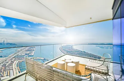 Balcony image for: Apartment - 3 Bedrooms - 2 Bathrooms for rent in Beach Vista - EMAAR Beachfront - Dubai Harbour - Dubai, Image 1