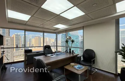 Office Space - Studio - 2 Bathrooms for rent in Indigo Icon - JLT Cluster F - Jumeirah Lake Towers - Dubai