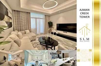 Apartment - 2 Bedrooms - 3 Bathrooms for sale in Ajman Creek Towers - Al Rashidiya 1 - Al Rashidiya - Ajman