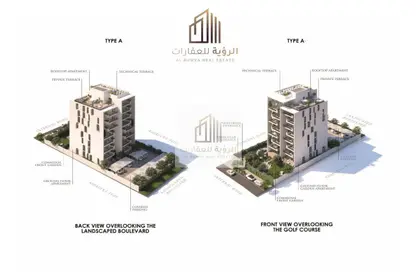 Penthouse - 3 Bedrooms - 5 Bathrooms for sale in Golf Community - Al Zorah - Ajman