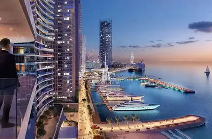 Apartment - 2 Bedrooms - 3 Bathrooms for sale in Seapoint - EMAAR Beachfront - Dubai Harbour - Dubai