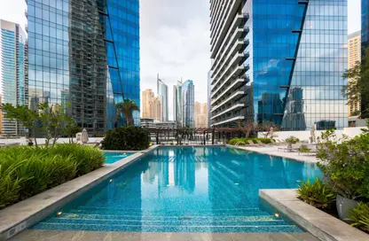 Apartment - 1 Bedroom - 2 Bathrooms for rent in Silverene Tower A - Silverene - Dubai Marina - Dubai