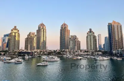 Apartment - 1 Bedroom - 2 Bathrooms for rent in Iris Blue - Dubai Marina - Dubai