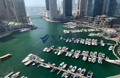 Apartment - 3 Bedrooms - 4 Bathrooms for rent in Al Habtoor Tower - Dubai Marina - Dubai