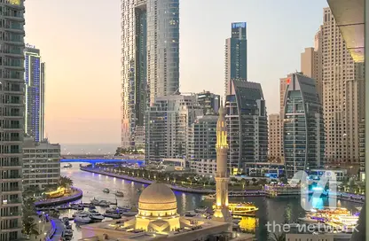 Apartment - 1 Bedroom - 2 Bathrooms for rent in Escan Tower - Dubai Marina - Dubai