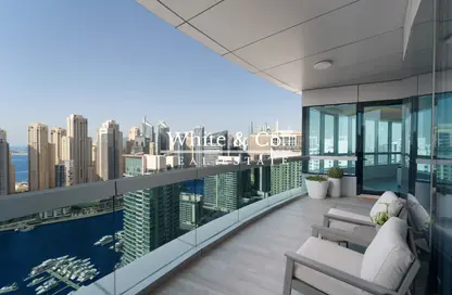 Apartment - 4 Bedrooms - 5 Bathrooms for sale in Horizon Tower - Dubai Marina - Dubai