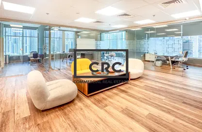 Office Space - Studio - 2 Bathrooms for rent in Clover Bay Tower - Business Bay - Dubai