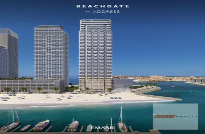 Apartment - 4 Bedrooms - 4 Bathrooms for sale in Beachgate by Address - EMAAR Beachfront - Dubai Harbour - Dubai