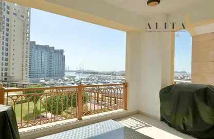 Apartment - 2 Bedrooms - 3 Bathrooms for rent in Marina Residences 2 - Marina Residences - Palm Jumeirah - Dubai