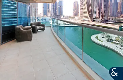 Apartment - 3 Bedrooms - 3 Bathrooms for rent in Time Place Tower - Dubai Marina - Dubai