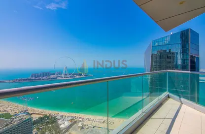 Apartment - 3 Bedrooms - 3 Bathrooms for rent in Al Fattan Marine Towers - Jumeirah Beach Residence - Dubai