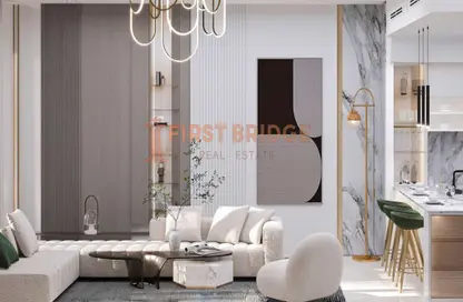 Living Room image for: Apartment - 1 Bedroom - 2 Bathrooms for sale in Binghatti Nova - Jumeirah Village Circle - Dubai, Image 1